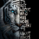 Talent or Hunger animal motivational Poster