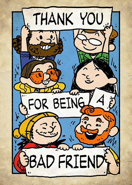 Thank you for being a bad friend Wall art