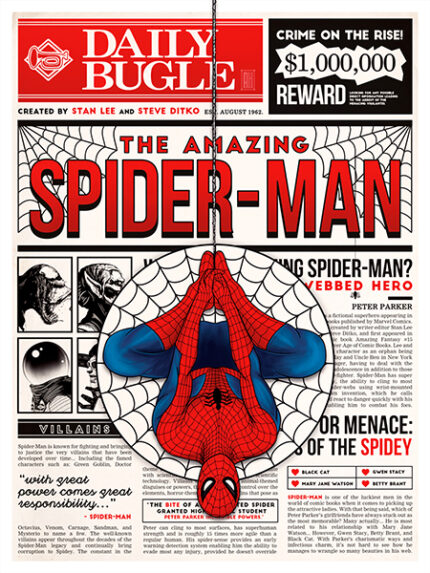 The Amazing Spider-man News paper Cover Poster