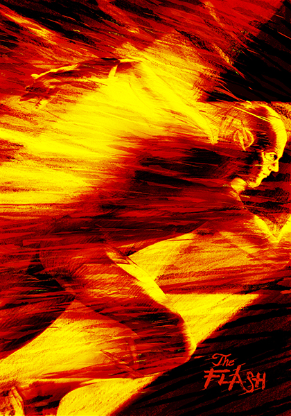 The Flash Blazing speed Poster