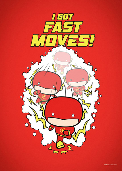The Flash Chibi i got fast movies Demon Poster