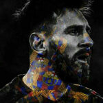 The Goat Lionel Messi FCB Soccer Poster