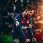 The GOAT Lionel Messi Football Poster