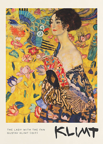 The Lady with the Fan Gustav Klimt 1917 Poster