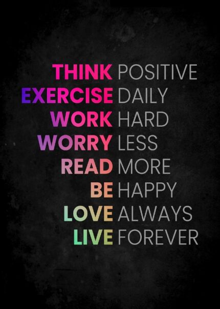 Think Positive Poster