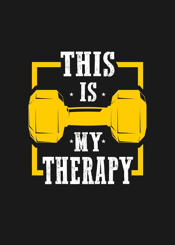 This Is My Therapy Gym Poster