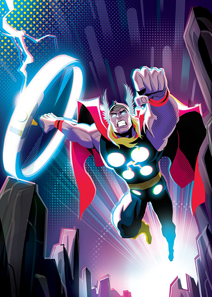 Thor flight fan art Poster