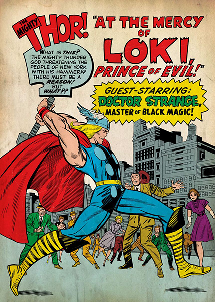 Thor Prince of evil Comics Poster