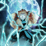 Thunderbolt Demon Slayer anime Poster