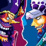 Trafalgar D Law X Marshall D Teach One Piece Pop art Poster
