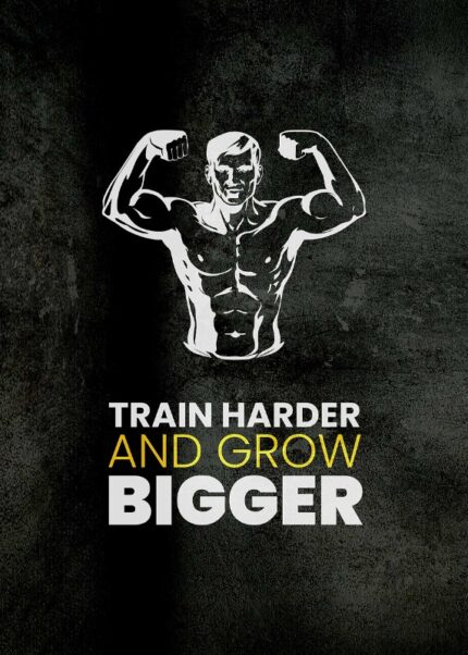 Train Harder Gym Quotes Poster