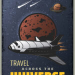 Travel Across the Universe Space Poster