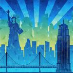 United States of America New York Travel Poster