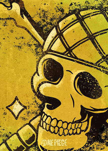 Usopp minimal skull King One Piece Poster