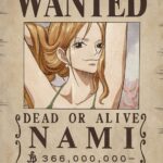 Wanted Nami One Piece Poster