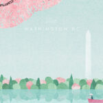 Washigton DC United States of America Minimalist Travel Poster