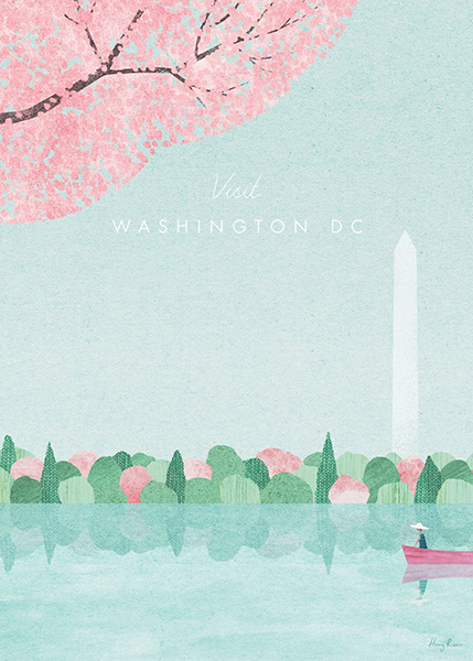 Washigton DC United States of America Minimalist Travel Poster