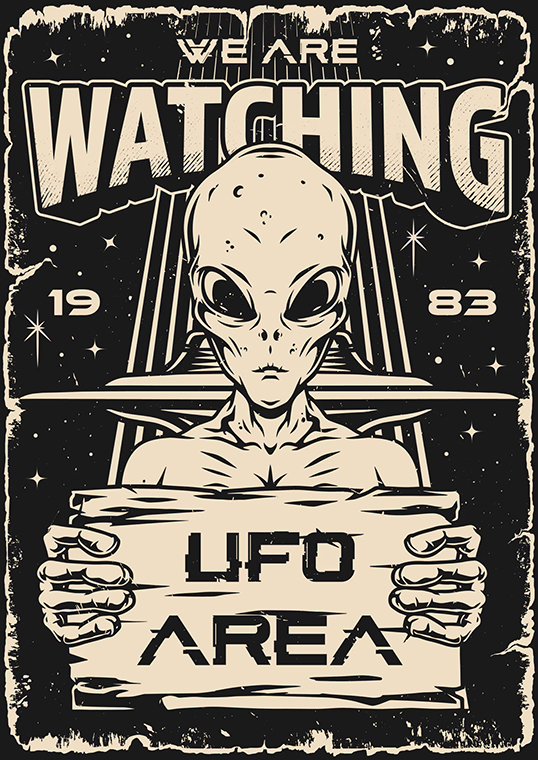 We are watching UFO Poster