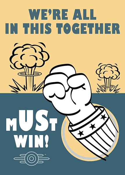 We Must Win We are all in this Together Gaming Poster