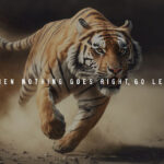 When nothing goes right go left animal motivational Poster