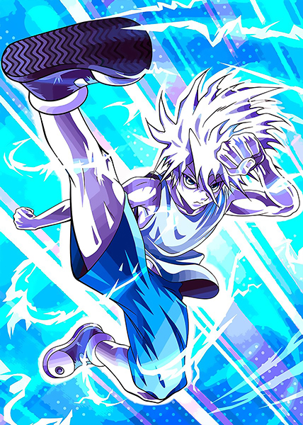 Whirlwind Killua Zoldyck HxH Poster