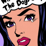 Who let the dogs out Retro Comics Pop Art Poster
