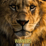 Winners don't make excuses motivational Poster