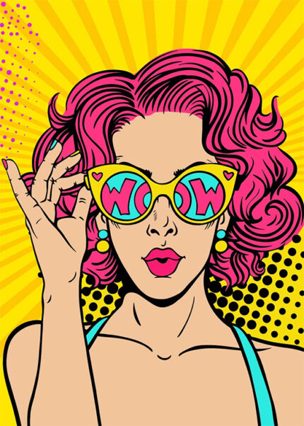WOW Retro Comics Pop Art Poster