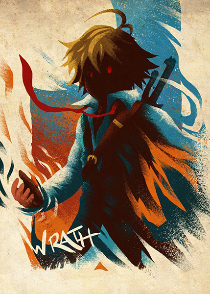 Wrath Seven Deadly Sins anime Poster