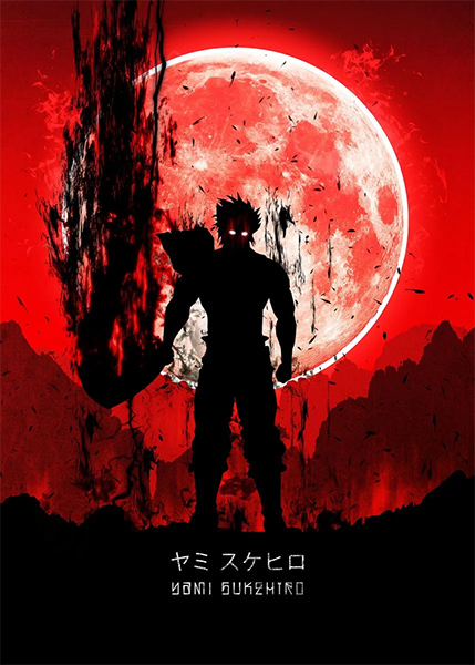 Yami Sukehiro Black Clover Bloody Sky anime Poster