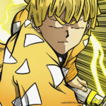 Zenitsu Agatsuma Thunder Breathing Demon Slayer Poster