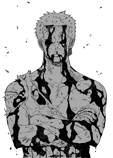 Zoro Bleeding One Piece anime Poster