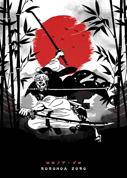 Zoro One Piece anime Poster